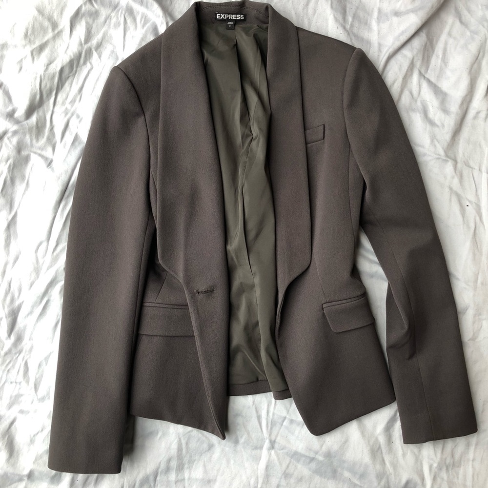 Express Gray Blazer